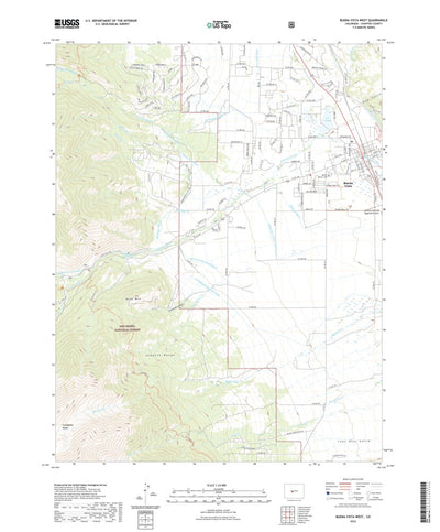 United States Geological Survey Buena Vista West, CO (2022, 24000-Scale) digital map