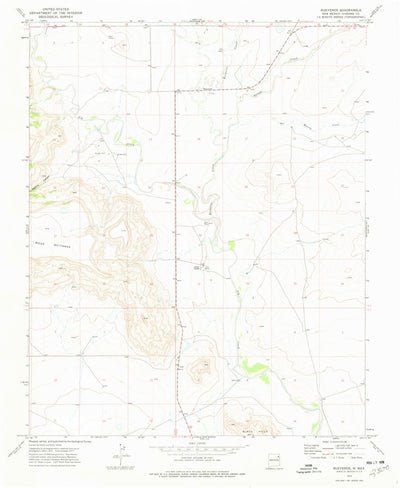 United States Geological Survey Bueyeros, NM (1973, 24000-Scale) digital map