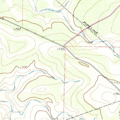 United States Geological Survey Buffalo Bluff, TX (1967, 24000-Scale) digital map