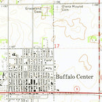 United States Geological Survey Buffalo Center, IA-MN (1972, 24000-Scale) digital map