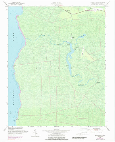 United States Geological Survey Buffalo City, NC (1953, 24000-Scale) digital map