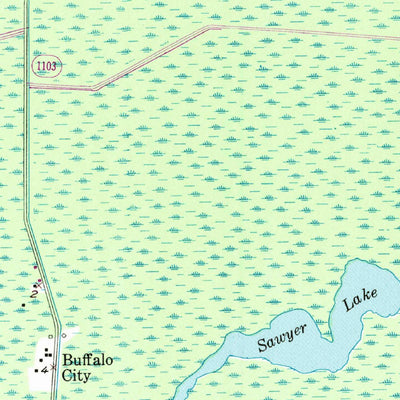 United States Geological Survey Buffalo City, NC (1953, 24000-Scale) digital map