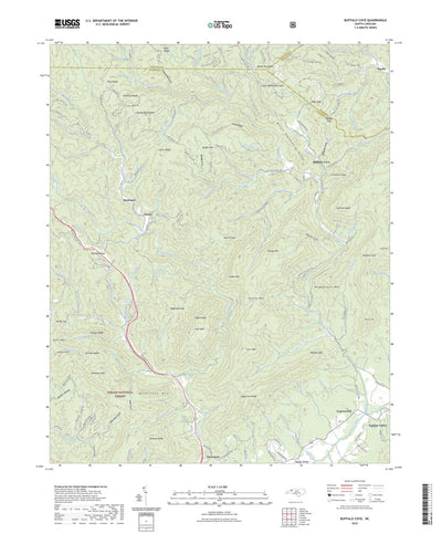 United States Geological Survey Buffalo Cove, NC (2022, 24000-Scale) digital map