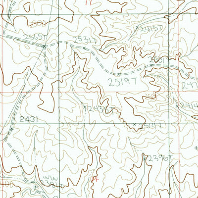 United States Geological Survey Buffalo Creek, MT (1983, 24000-Scale) digital map
