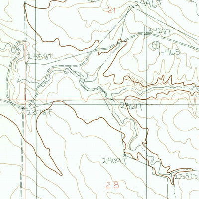 United States Geological Survey Buffalo Creek SE, MT (1983, 24000-Scale) digital map
