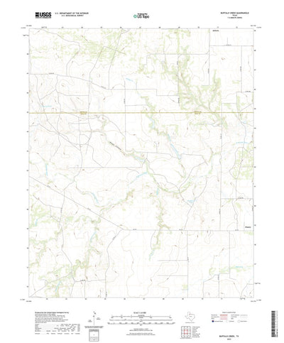 United States Geological Survey Buffalo Creek, TX (2022, 24000-Scale) digital map