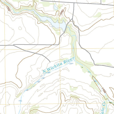 United States Geological Survey Buffalo Creek, TX (2022, 24000-Scale) digital map