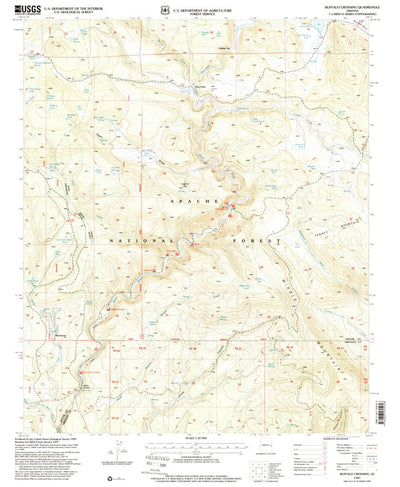 United States Geological Survey Buffalo Crossing, AZ (1997, 24000-Scale) digital map