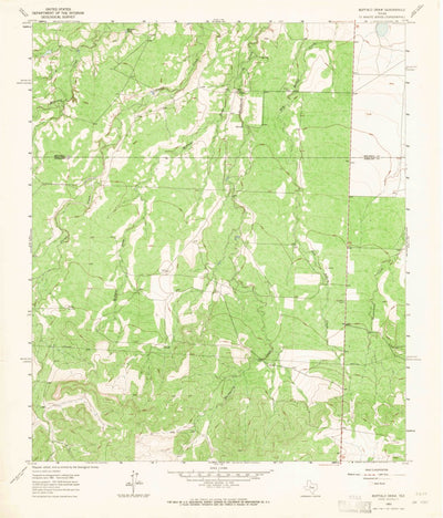 United States Geological Survey Buffalo Draw, TX (1963, 24000-Scale) digital map