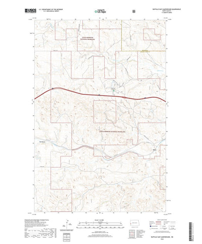 United States Geological Survey Buffalo Gap Campground, ND (2020, 24000-Scale) digital map