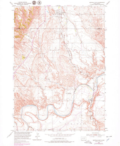 United States Geological Survey Buffalo Gap, SD (1950, 24000-Scale) digital map