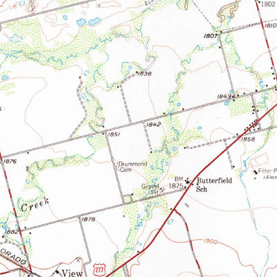 United States Geological Survey Buffalo Gap, TX (1957, 62500-Scale) digital map