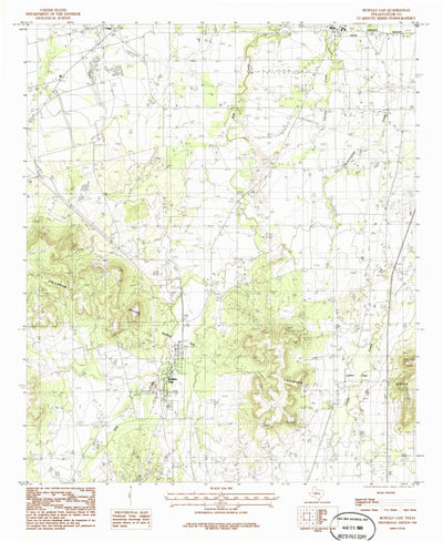 United States Geological Survey Buffalo Gap, TX (1984, 24000-Scale) digital map