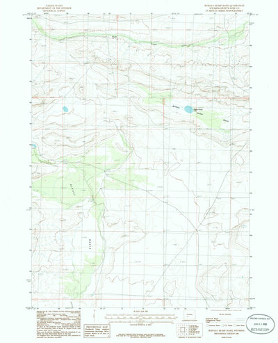 United States Geological Survey Buffalo Hump Basin, WY (1986, 24000-Scale) digital map