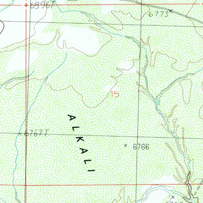 United States Geological Survey Buffalo Hump Basin, WY (1986, 24000-Scale) digital map