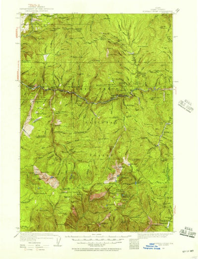 United States Geological Survey Buffalo Hump, ID (1931, 125000-Scale) digital map