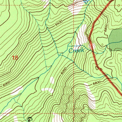 United States Geological Survey Buffalo Hump, ID (1995, 24000-Scale) digital map