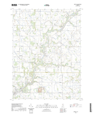 United States Geological Survey Buffalo, IN (2022, 24000-Scale) digital map