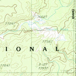 United States Geological Survey Buffalo Lake, ID-WY (1986, 24000-Scale) digital map
