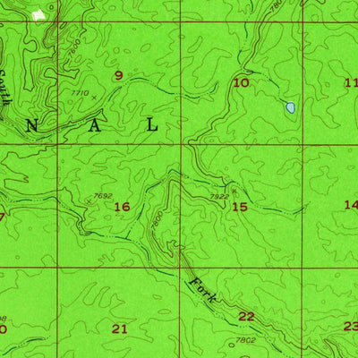 United States Geological Survey Buffalo Lake, ID-WY-MT (1957, 62500-Scale) digital map