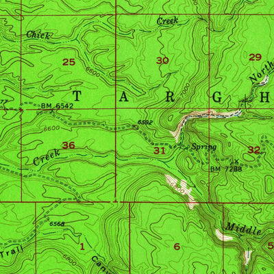 United States Geological Survey Buffalo Lake, ID-WY-MT (1957, 62500-Scale) digital map