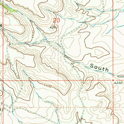 United States Geological Survey Buffalo Lake, MT (1968, 24000-Scale) digital map
