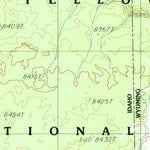 United States Geological Survey Buffalo Lake NE, ID-WY-MT (1986, 24000-Scale) digital map
