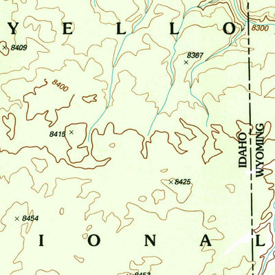 United States Geological Survey Buffalo Lake NE, ID-WY-MT (2000, 24000-Scale) digital map