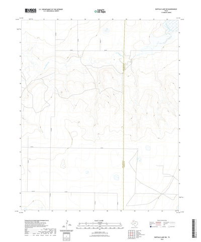 United States Geological Survey Buffalo Lake SW, TX (2022, 24000-Scale) digital map