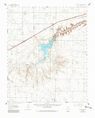 United States Geological Survey Buffalo Lake, TX (1961, 62500-Scale) digital map
