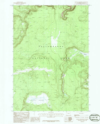 United States Geological Survey Buffalo Meadows, WY (1986, 24000-Scale) digital map
