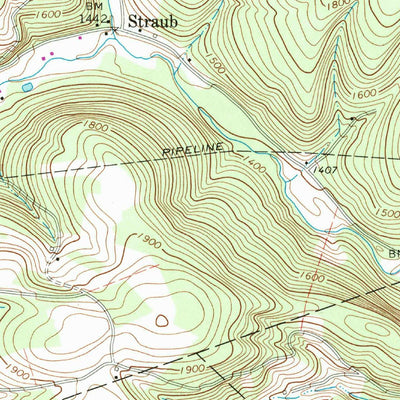 United States Geological Survey Buffalo Mills, PA (1967, 24000-Scale) digital map