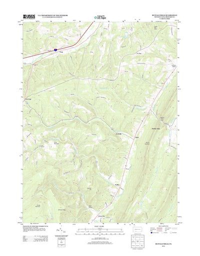 United States Geological Survey Buffalo Mills, PA (2013, 24000-Scale) digital map
