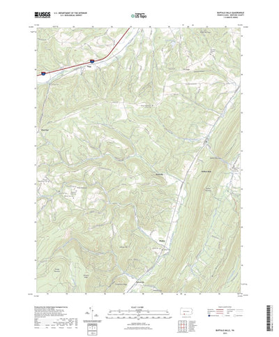 United States Geological Survey Buffalo Mills, PA (2023, 24000-Scale) digital map