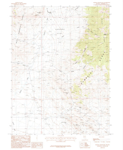 United States Geological Survey Buffalo Mountain, NV (1987, 24000-Scale) digital map