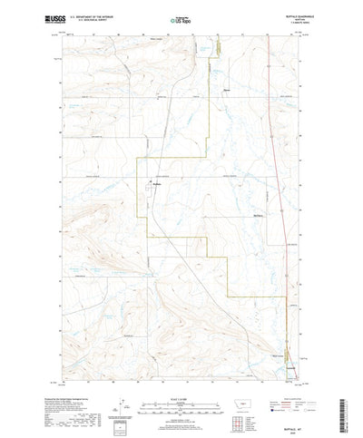 United States Geological Survey Buffalo, MT (2020, 24000-Scale) digital map