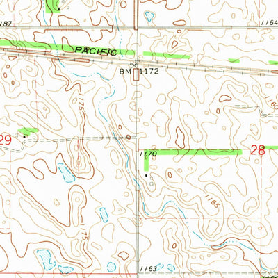 United States Geological Survey Buffalo, ND (1967, 24000-Scale) digital map