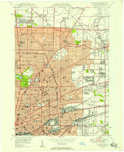 United States Geological Survey Buffalo NE, NY (1948, 24000-Scale) digital map