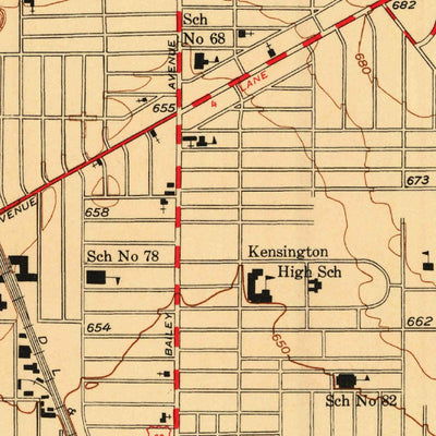 United States Geological Survey Buffalo NE, NY (1948, 24000-Scale) digital map