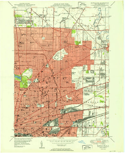 United States Geological Survey Buffalo NE, NY (1950, 24000-Scale) digital map