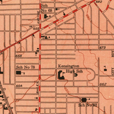 United States Geological Survey Buffalo NE, NY (1950, 24000-Scale) digital map