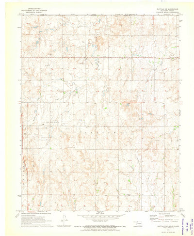 United States Geological Survey Buffalo NE, OK-KS (1970, 24000-Scale) digital map