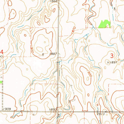 United States Geological Survey Buffalo NE, OK-KS (1970, 24000-Scale) digital map