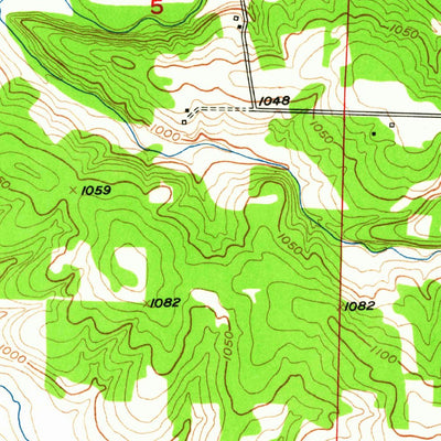 United States Geological Survey Buffalo NW, MO (1950, 24000-Scale) digital map