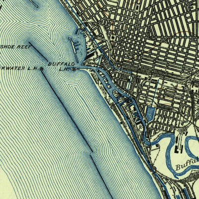 United States Geological Survey Buffalo, NY (1901, 62500-Scale) digital map