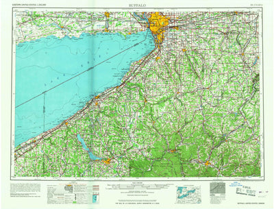 United States Geological Survey Buffalo, NY-PA (1967, 250000-Scale) digital map