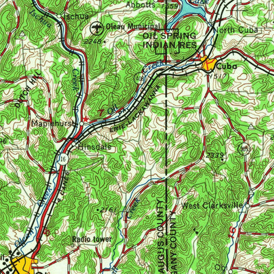 United States Geological Survey Buffalo, NY-PA (1967, 250000-Scale) digital map