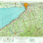 United States Geological Survey Buffalo, NY-PA (1973, 250000-Scale) digital map