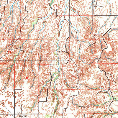 United States Geological Survey Buffalo, OK-KS (1985, 100000-Scale) digital map