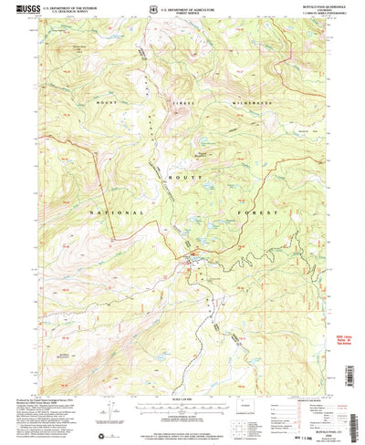 United States Geological Survey Buffalo Pass, CO (2000, 24000-Scale) digital map